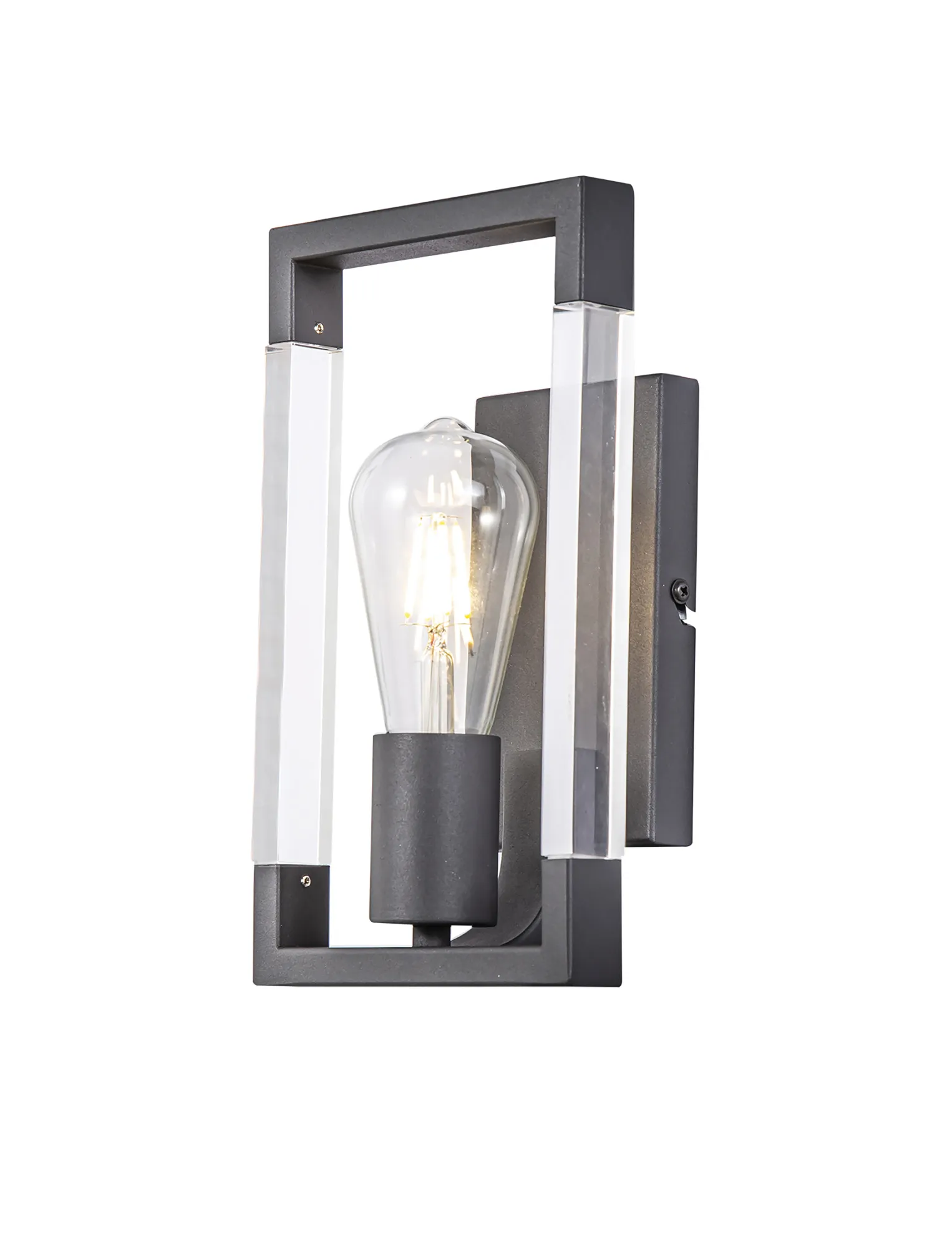 Canto Graphite Wall Lights Diyas Armed Wall Lights